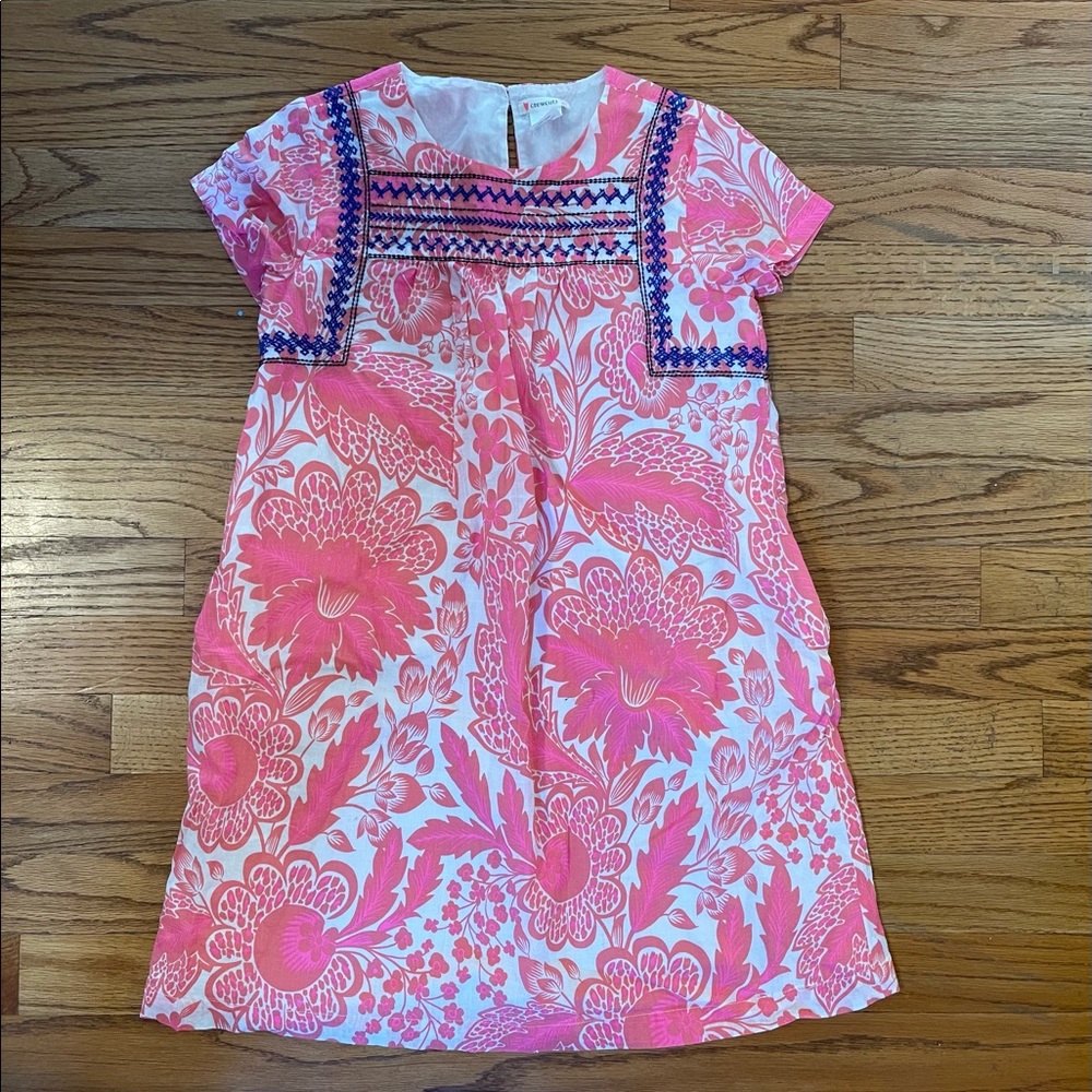 Crewcuts Girls Embroidered Pink Dress